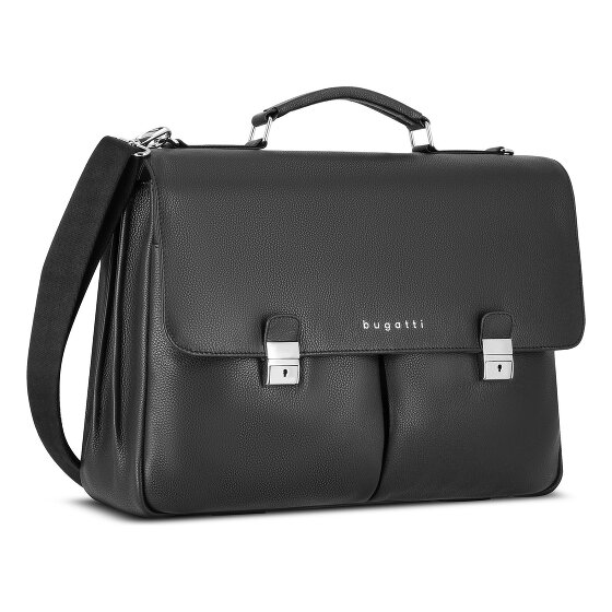 Bugatti Valencia Briefcase Genuine Leather 43 cm Laptop compartment