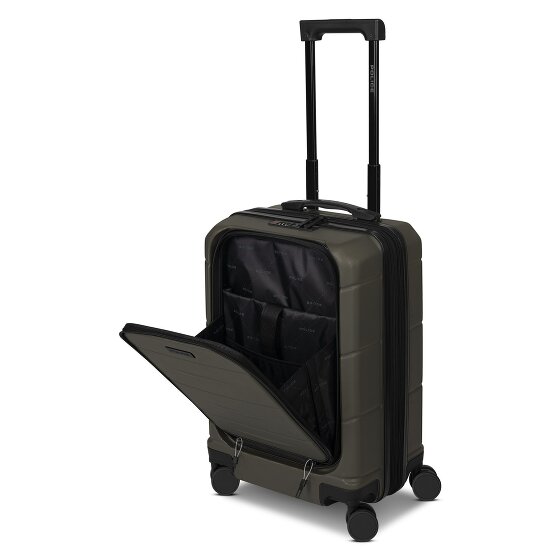 Police London 4 wheels Cabin suitcase 55 cm Laptop compartment Expandable