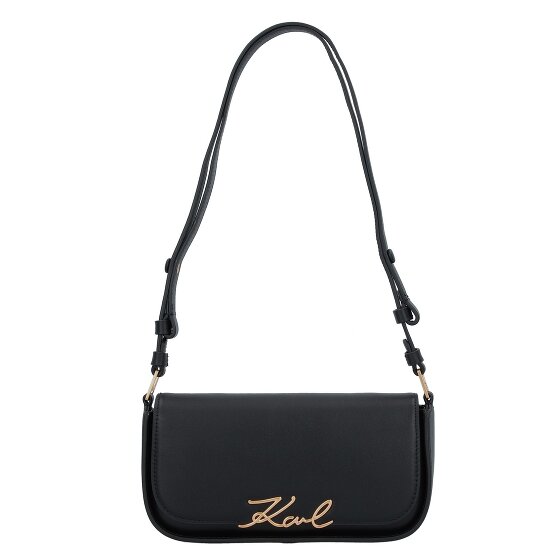 Karl Lagerfeld Signature Shoulder Bag Leather 24 cm