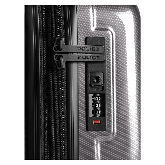 Police New York 4 wheels Suitcase set 3-piece Expandable