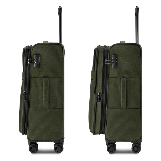 Bugatti Valencia Soft 4 wheels Suitcase set 3-piece Expandable