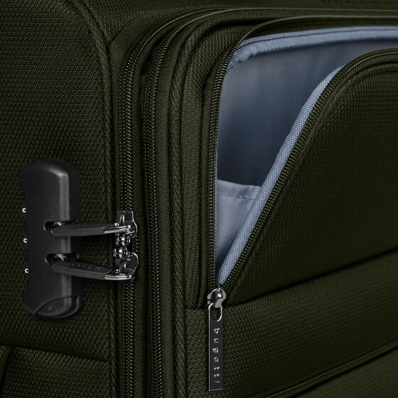 Bugatti Valencia Soft 4 wheels Suitcase set 3-piece with expansion pleat