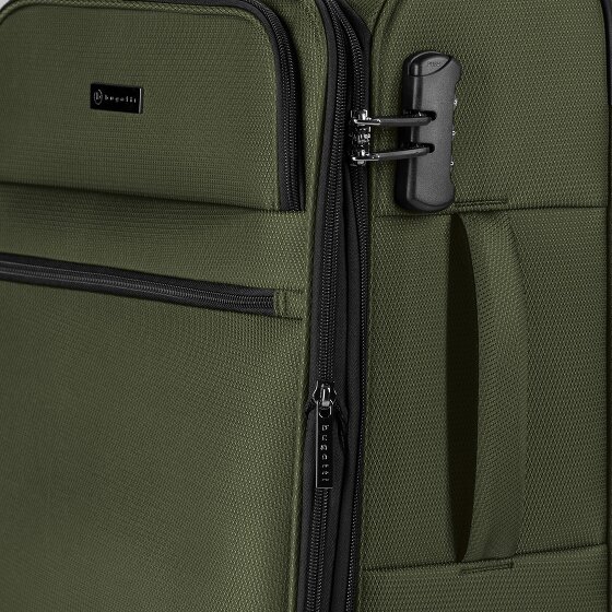 Bugatti Valencia Soft 4 wheels Suitcase set 3-piece with expansion pleat