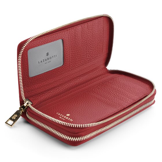 Lazarotti Bologna Leather XL Double Zip-Around Wallet RFID Leather 20 cm