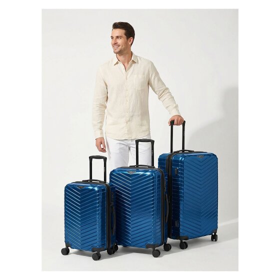 Redolz Essentials 18 4 wheels Suitcase set 3-piece with expansion pleat