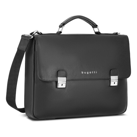 Bugatti Valencia Briefcase Genuine Leather 38 cm Laptop compartment