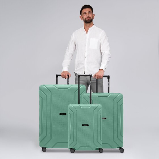 Redolz Essentials 15 4-wheel suitcase set 3-piece with three-point closure