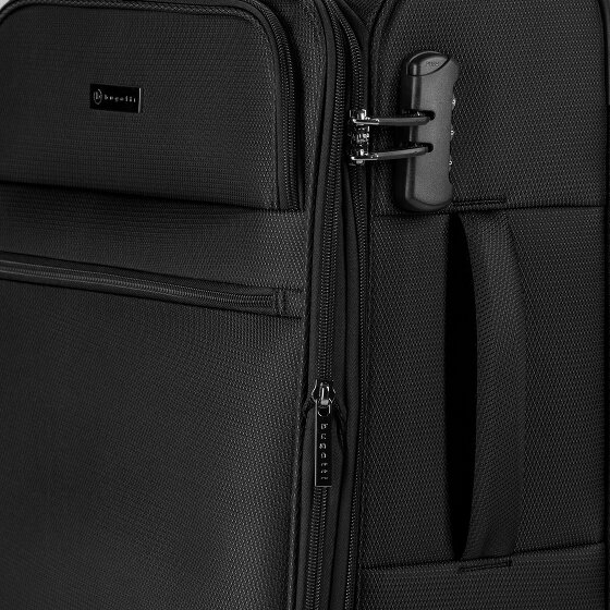 Bugatti Valencia Soft 4 wheels Suitcase set 3-piece with expansion pleat