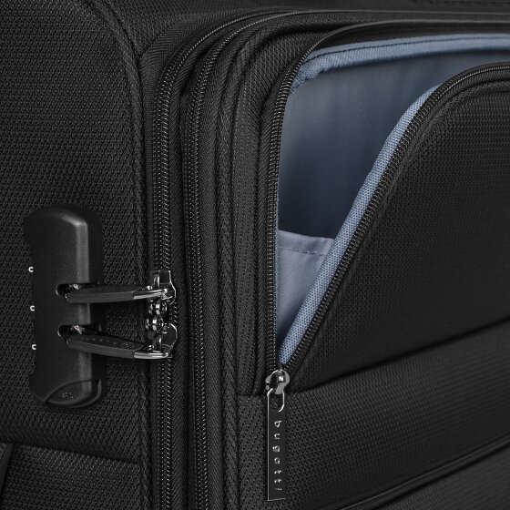 Bugatti Valencia Soft 4 wheels Suitcase set 3-piece with expansion pleat