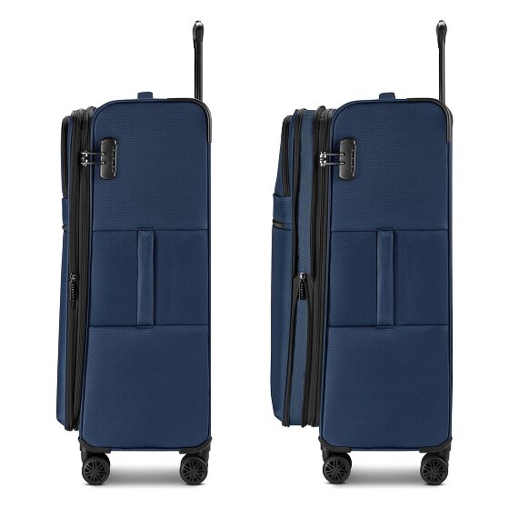 Bugatti Valencia Soft 4 wheels Trolley L 75 cm with expansion pleat