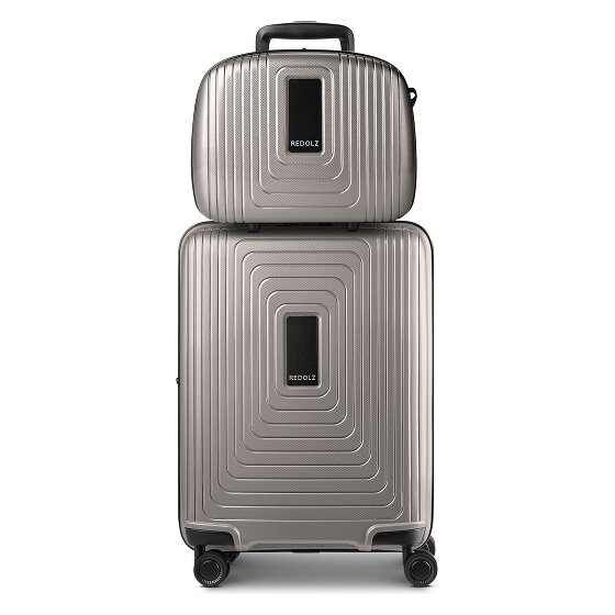 Redolz Essentials 14 suitcase set 2 pcs. cabin trolley with stretch fold & beauty case