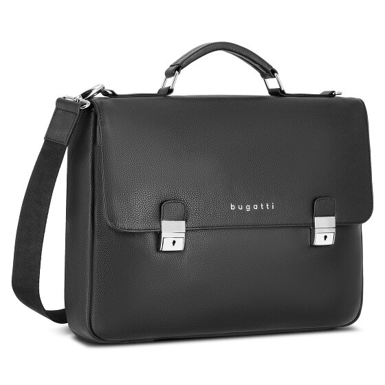 Bugatti Valencia briefcase RFID leather 40 cm laptop compartment