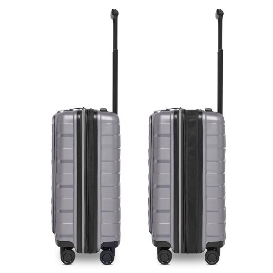 Bergpfeil Travel 4 wheels Cabin trolley 55 cm Laptop compartment with expansion pleat