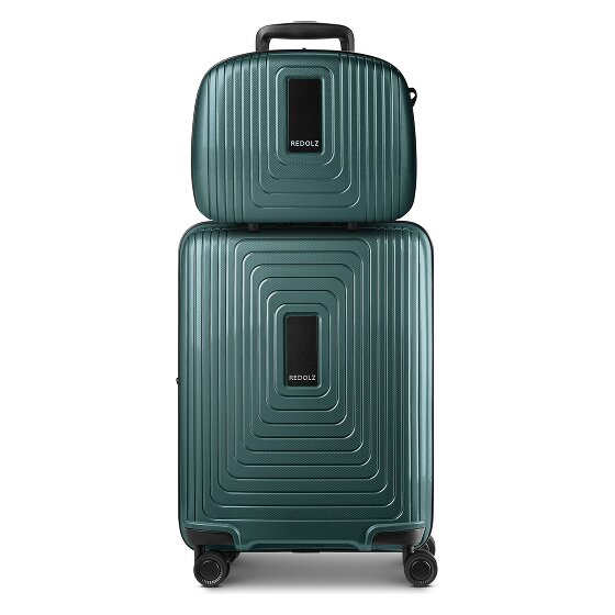 Redolz Essentials 14 suitcase set 2 pcs. cabin trolley with stretch fold & beauty case