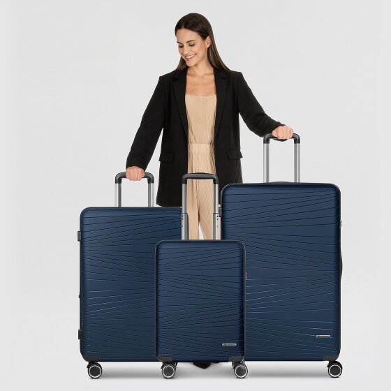Franky Dallas 3.0 4-wheel suitcase set 3-piece with expansion fold