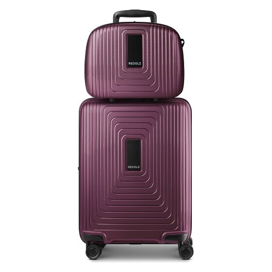 Redolz Essentials 14 suitcase set 2 pcs. cabin trolley with stretch fold & beauty case
