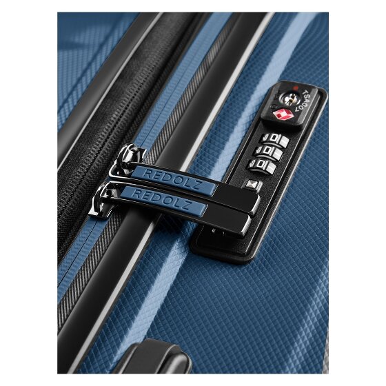 Redolz Essentials 14 4-wheel suitcase set 2 pcs. laptop compartment with expansion fold
