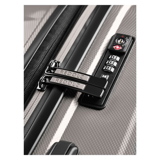 Redolz Essentials 14 4-wheel suitcase set + beauty case 4 pcs. with stretch fold