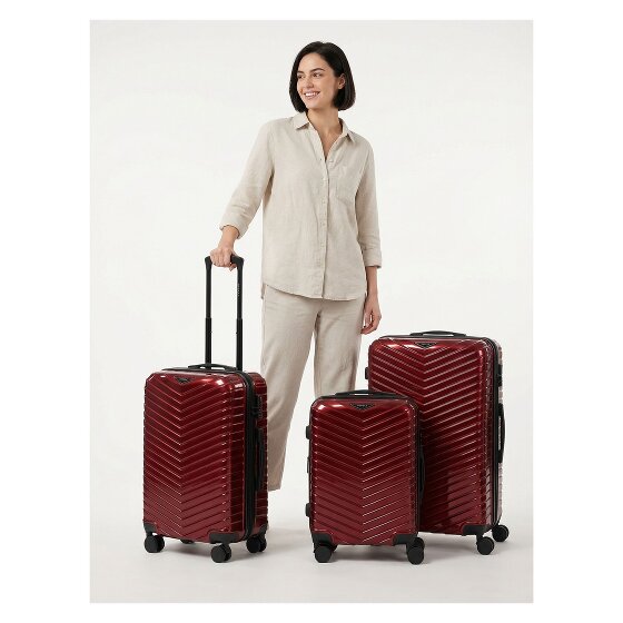 Redolz Essentials 18 4 wheels Suitcase set 3-piece with expansion pleat
