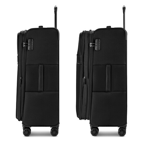 Bugatti Valencia Soft 4 wheels Trolley L 75 cm with expansion pleat