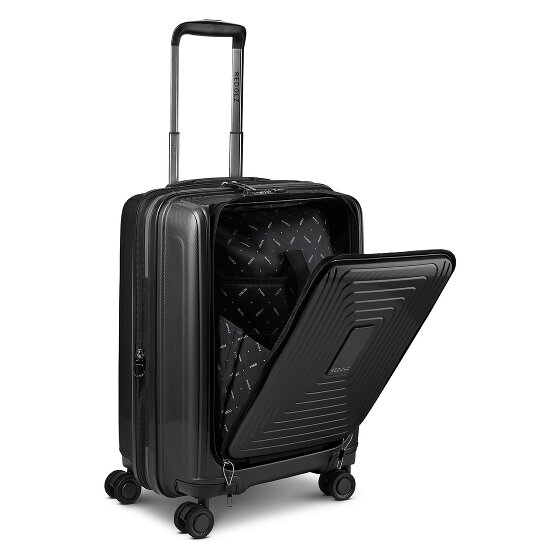 Redolz Essentials14 4-wheel suitcase set Beautycase 4 pce with expansion fold laptop compartment