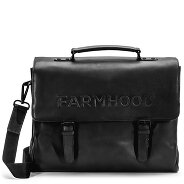 Farmhood Memphis briefcase XXL 3 compartments leather 39 cm Productimage Farmhood Memphis briefcase XXL 3 compartments leather 39 cm Productimage