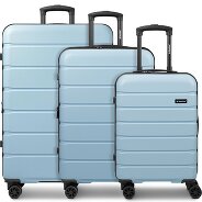 Saxoline Miami 4 wheels Suitcase set 3-piece with expansion pleat Productimage
