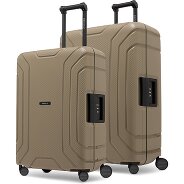 Redolz Essentials 15 4-wheel suitcase set 2-piece with three-point closure Productimage