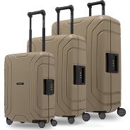 Redolz Essentials 15 4-wheel suitcase set 3-piece with three-point closure Productimage