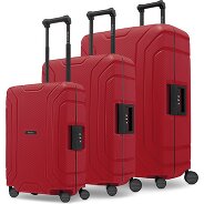 Redolz Essentials 15 4-wheel suitcase set 3-piece with three-point closure Productimage