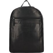 Greenburry Pure Black Daypack Leather 46 cm Laptop compartment Productimage