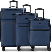 Bugatti Valencia Soft 4 wheels Suitcase set 3-piece with expansion pleat Productimage