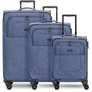 Redolz Essentials 12 THREE SET 4 wheels Suitcase set 3-piece with expansion pleat Productimage