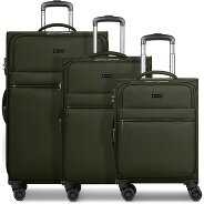 Bugatti Valencia Soft 4 wheels Suitcase set 3-piece with expansion pleat Productimage