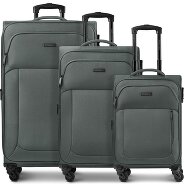 Police San Francisco 4 wheels Suitcase set 3-piece Expandable Productimage