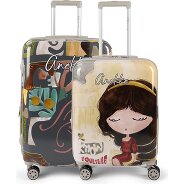 Anekke Muse 4 wheels Suitcase set 2-piece with expansion pleat Productimage