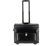 Dermata 2 wheels Pilot trolley Genuine Leather 39 cm Laptop compartment Productimage