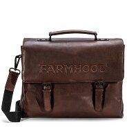 Farmhood Memphis briefcase XXL 3 compartments leather 39 cm Productimage Farmhood Memphis briefcase XXL 3 compartments leather 39 cm Productimage