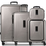 Redolz Essentials14 4-wheel suitcase set Beautycase 4 pce with expansion fold laptop compartment Productimage