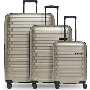 Pactastic Collection 04 THE THREE SET + 4 wheels Suitcase set 3-piece with expansion pleat Productimage