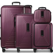 Redolz Essentials14 4-wheel suitcase set Beautycase 4 pce with expansion fold laptop compartment Productimage