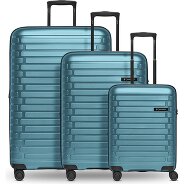 Pactastic Collection 04 THE THREE SET + 4 wheels Suitcase set 3-piece with expansion pleat Productimage
