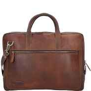 Plevier Vintage London Briefcase RFID protection Genuine Leather 41 cm Laptop compartment Productimage
