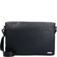 Greenland Nature Black Nappa Messenger Leather 38 cm Productimage