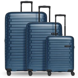 Pactastic Collection 04 THE THREE SET + 4 wheels Suitcase set 3-piece with expansion pleat  Variant 4