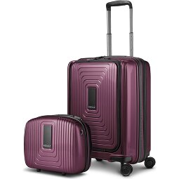 Redolz Essentials 14 suitcase set 2 pcs. cabin trolley with stretch fold + beauty case  Variant 1