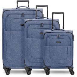 Redolz Essentials 12 THREE SET 4 wheels Suitcase set 3-piece with expansion pleat  Variant 2