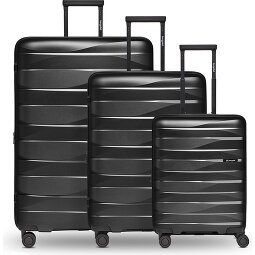 Bergpfeil Travel 4-wheel suitcase set, 3-piece, with stretch fold  Variant 2