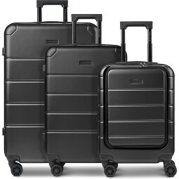 Police Dublin 4 wheels Suitcase set 3-piece Expandable  Variant 1