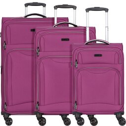 d&n Travel Line 9204 4 wheels Suitcase set 3-piece with expansion pleat  Variant 3
